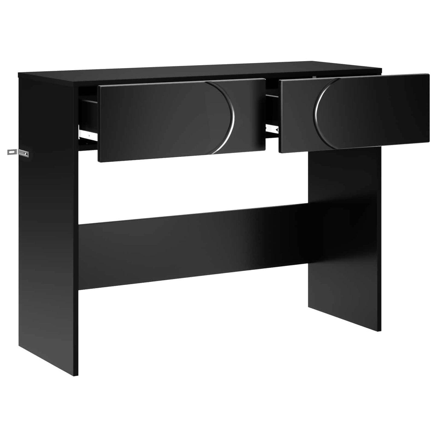 vidaXL Τραπέζι κονσόλας Μαύρο 96,5 x 38 x 75 εκ. Επεξεργασμένο Ξύλο
