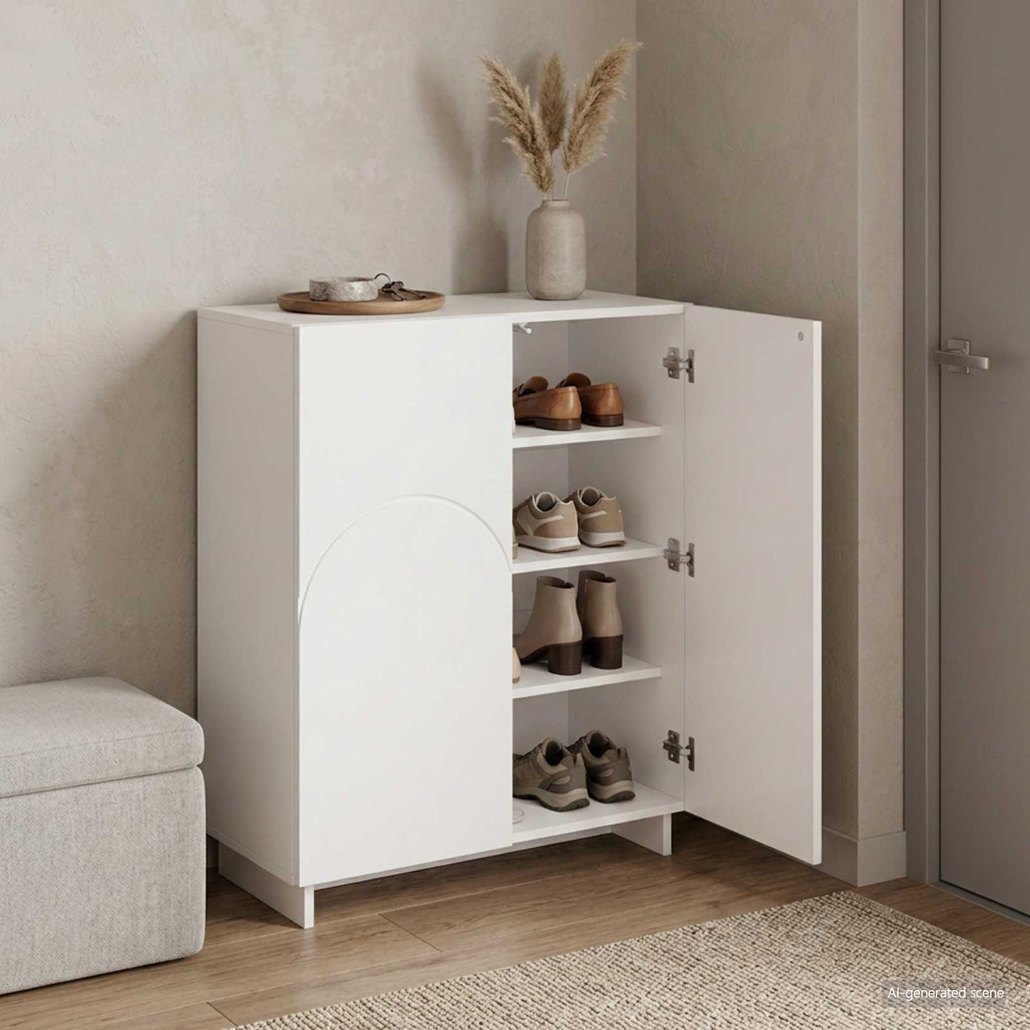 vidaXL Παπουτσοθήκη 73 x 38 x 87,5 εκ. Επεξεργασμένο Ξύλο