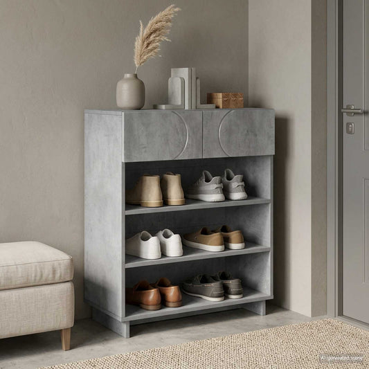 vidaXL Παπουτσοθήκη 73 x 38 x 87,5 εκ. Επεξεργασμένο ξύλο