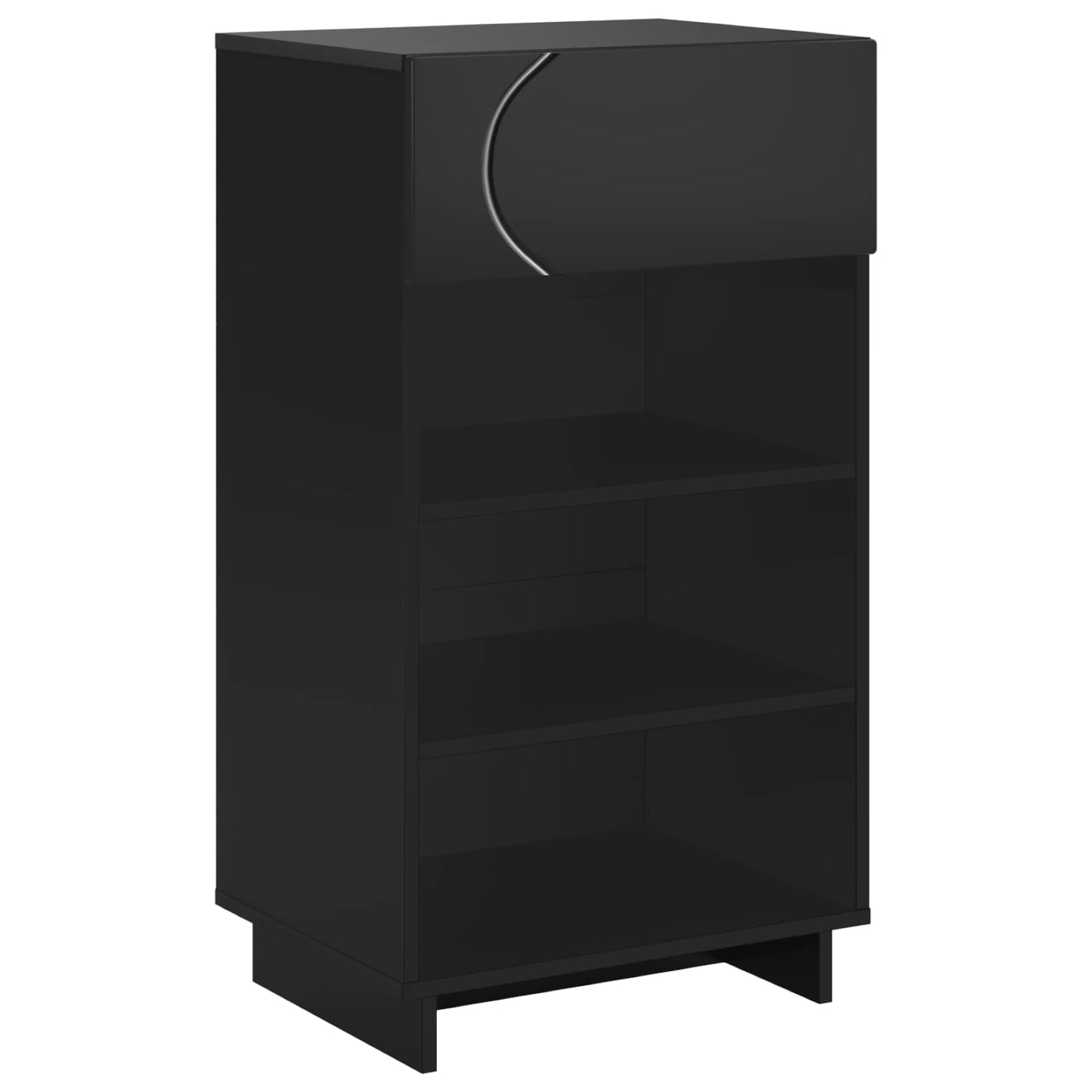 vidaXL Ντουλάπα Παπουτσιών 48 x 38 x 87,5 εκ. Επεξεργασμένο Ξύλο Μαύρο