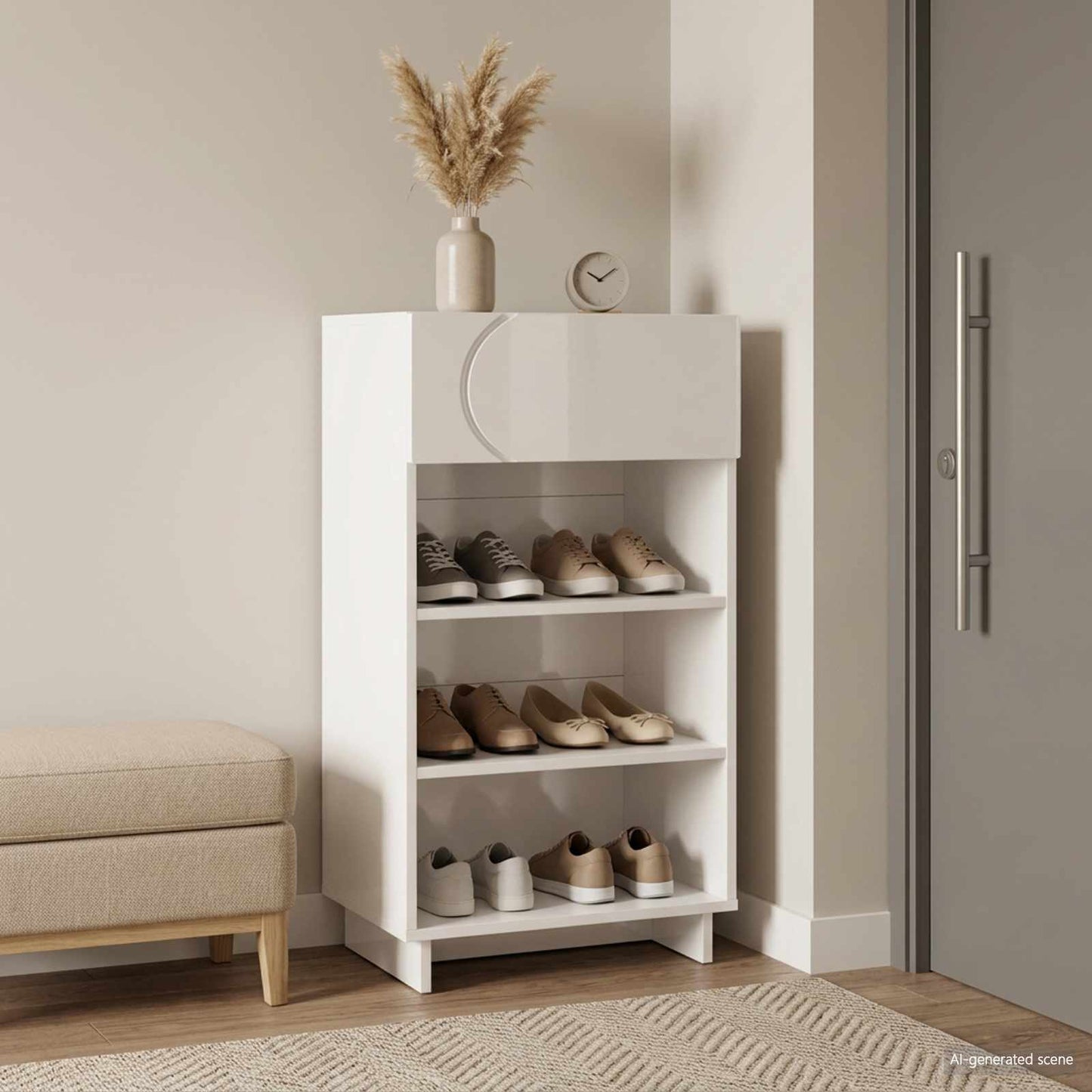 vidaXL Ντουλάπα Παπουτσιών 48 x 38 x 87,5 εκ. Επεξεργασμένο Ξύλο