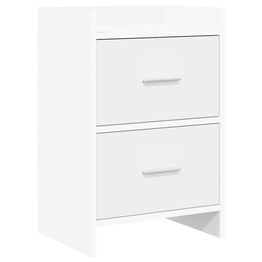 vidaXL Κομοδίνα Λευκό 40 x 30 x 60 cm Επεξεργασμένο Ξύλο