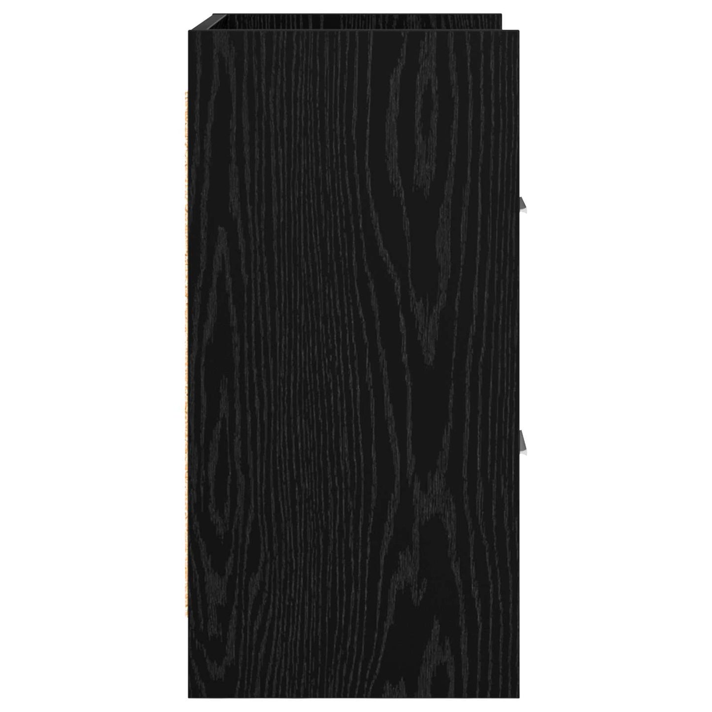 vidaXL Κομοδίνα Μαύρη Δρυς 40 x 30 x 60 cm Επεξεργασμένο Ξύλο