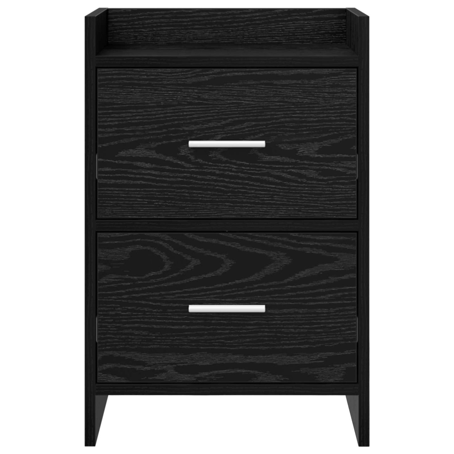 vidaXL Κομοδίνα 2 τμχ. Μαύρη Δρυς 40 x 30 x 60 cm Επεξεργασμένο Ξύλο