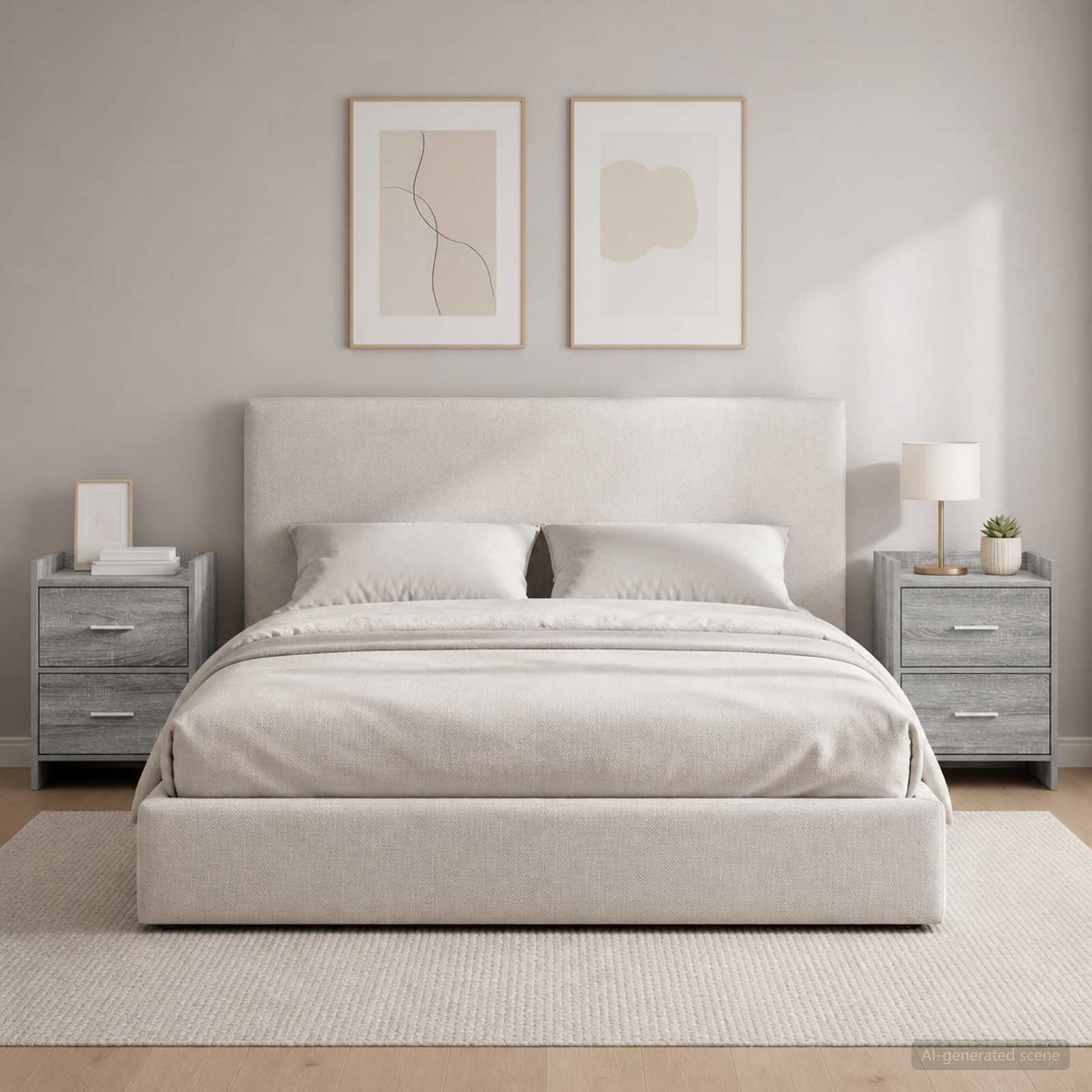 vidaXL Κομοδίνα 2 τμχ. Γκρι Sonoma 40 x 30 x 60 cm Επεξεργασμένο Ξύλο