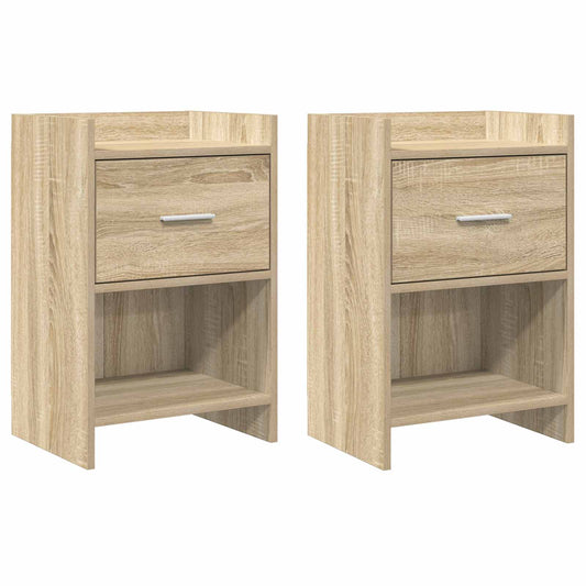 vidaXL Κομοδίνα 2 τμχ. Sonoma Δρυς 40 x 30 x 60 cm Επεξεργασμένο Ξύλο