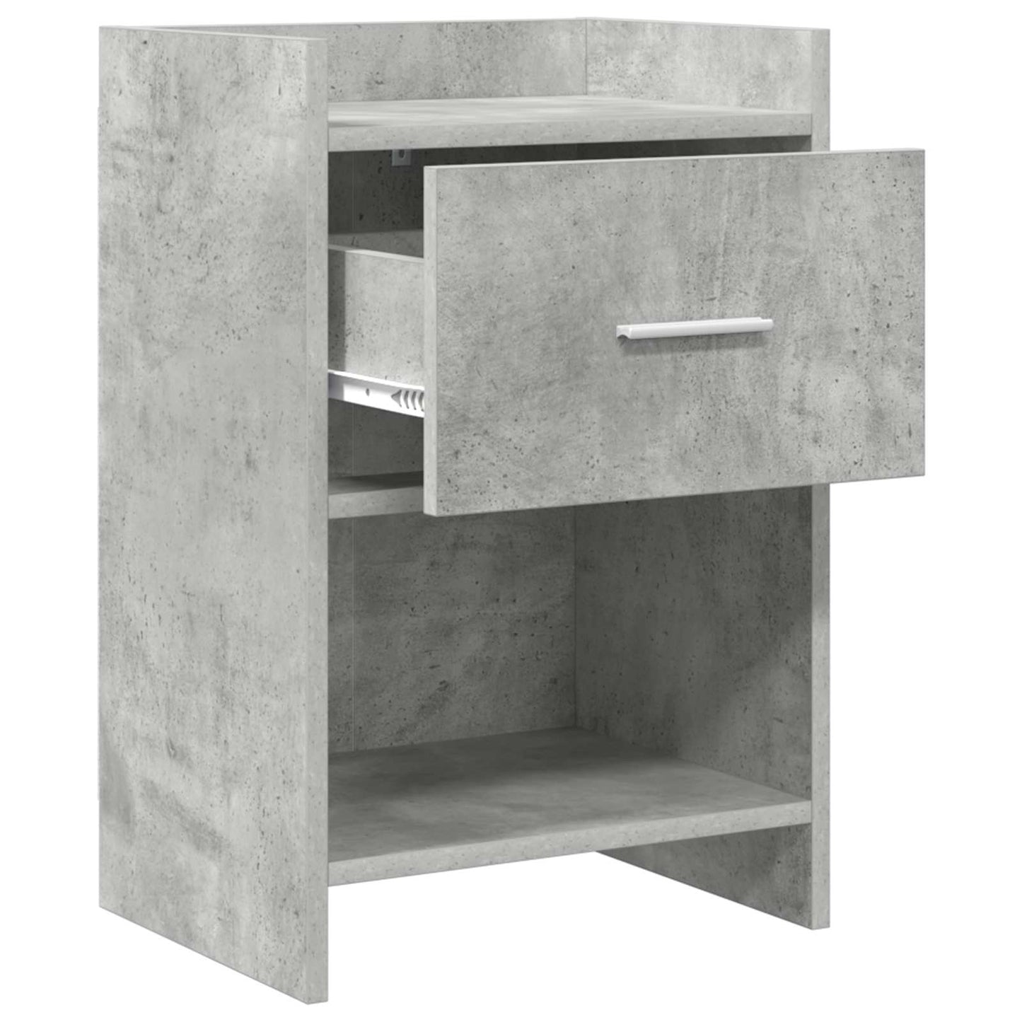 vidaXL Κομοδίνα Γκρι Σκυροδέματος 40 x 30 x 60 cm Επεξεργασμένο Ξύλο