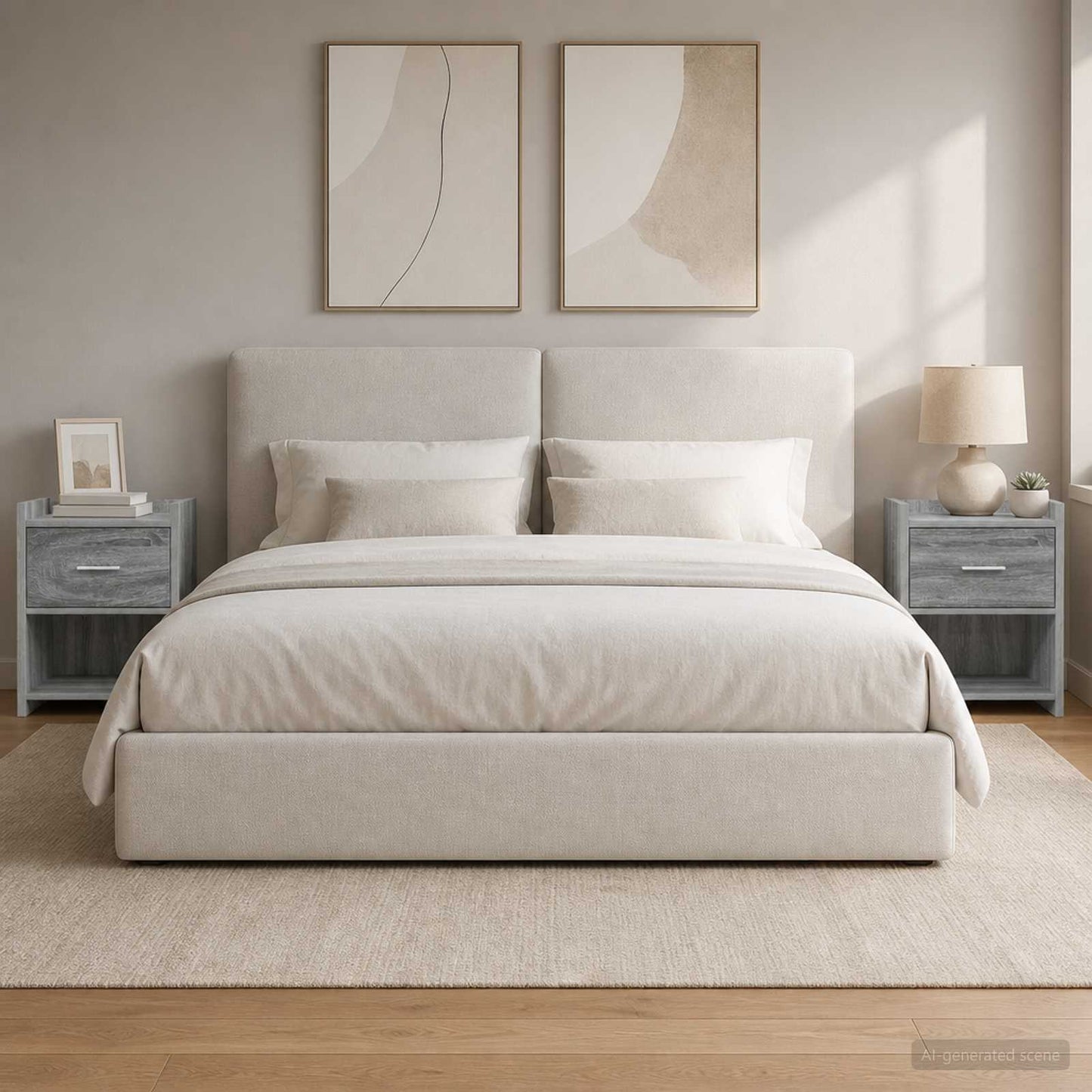 vidaXL Κομοδίνα 2 τμχ. Γκρι Sonoma 40 x 30 x 60 cm Επεξεργασμένο Ξύλο