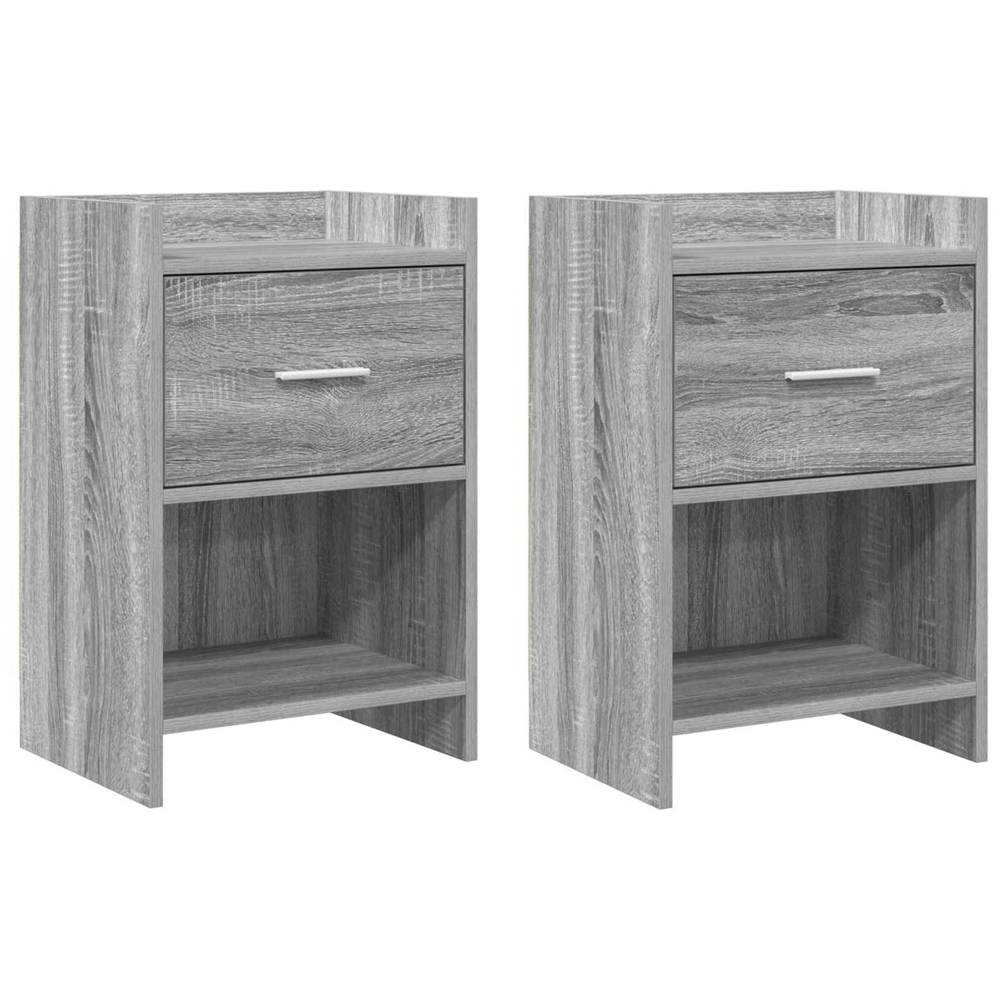 vidaXL Κομοδίνα 2 τμχ. Γκρι Sonoma 40 x 30 x 60 cm Επεξεργασμένο Ξύλο
