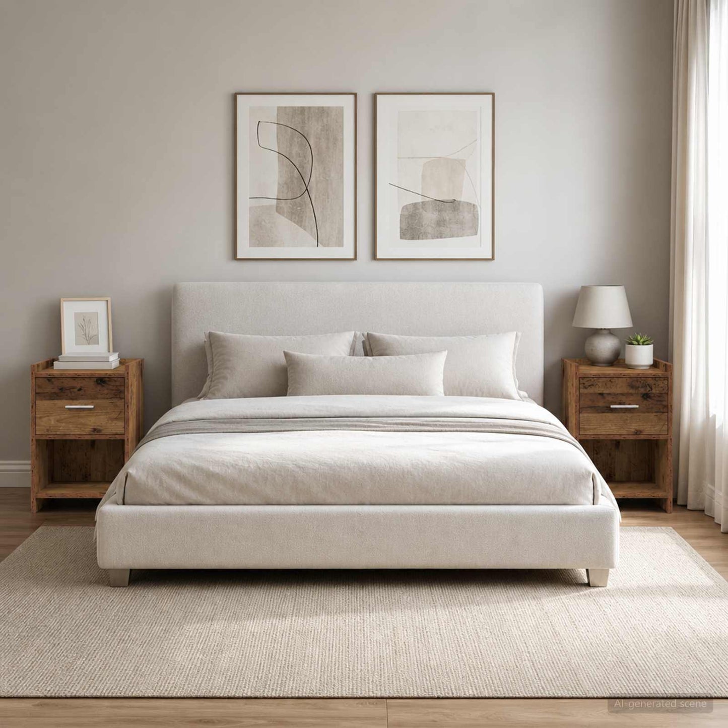 vidaXL Κομοδίνα 2 τμχ. Παλαιωμένο ξύλο 40 x 30 x 60 cm