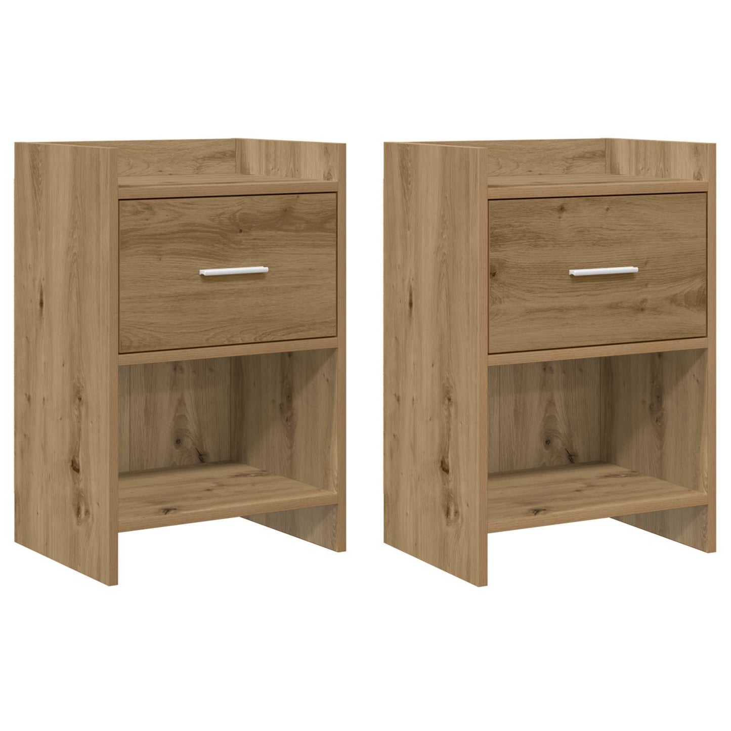vidaXL Κομοδίνα 2 τμχ. Artisan Δρυς 40 x 30 x 60 cm Επεξεργασμένο Ξύλο