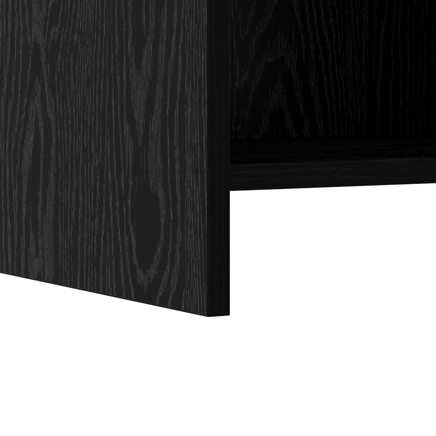 vidaXL Κομοδίνα Μαύρη Δρυς 40 x 30 x 60 cm Επεξεργασμένο Ξύλο