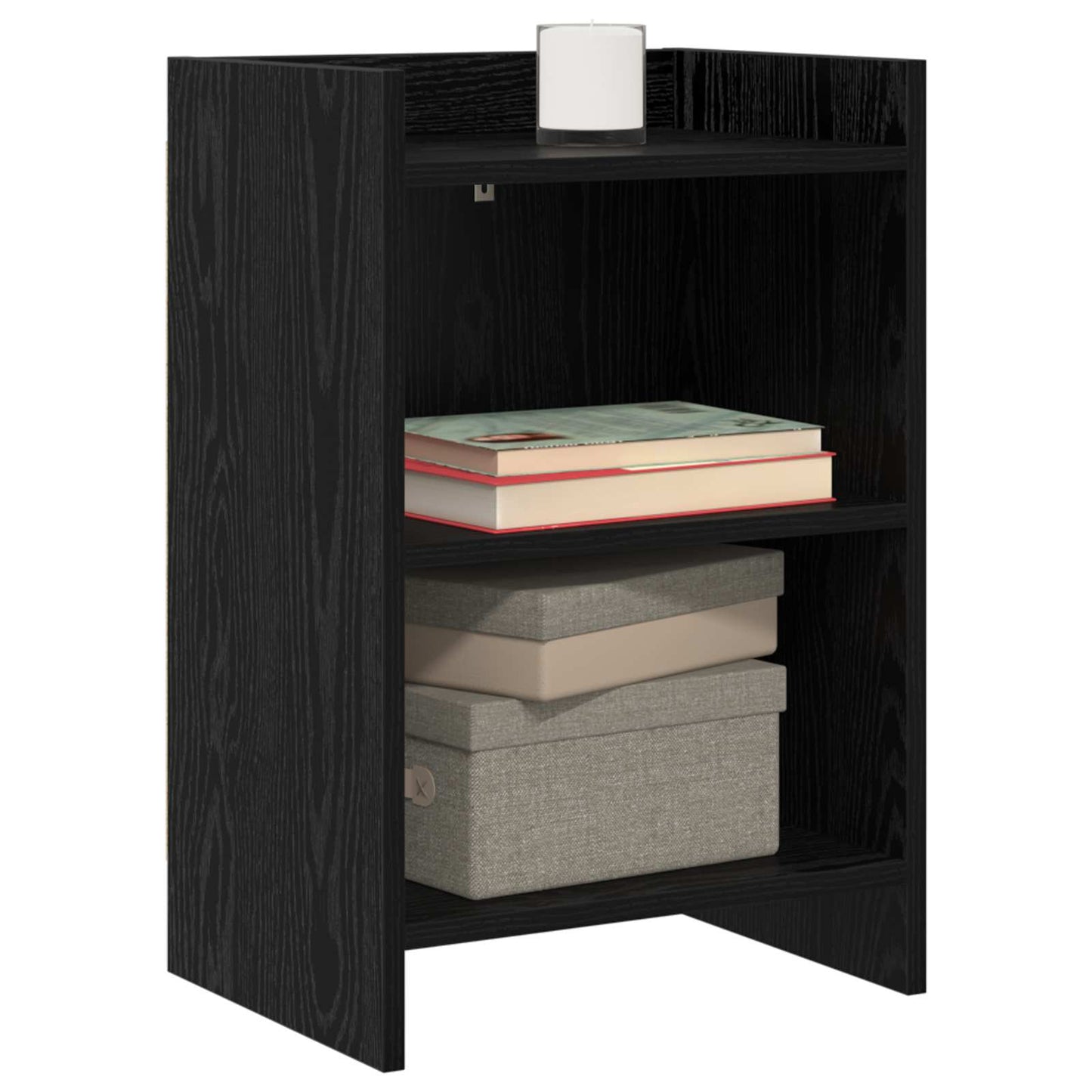 vidaXL Κομοδίνα 2 τμχ. Μαύρη Δρυς 40 x 30 x 60 cm Επεξεργασμένο Ξύλο