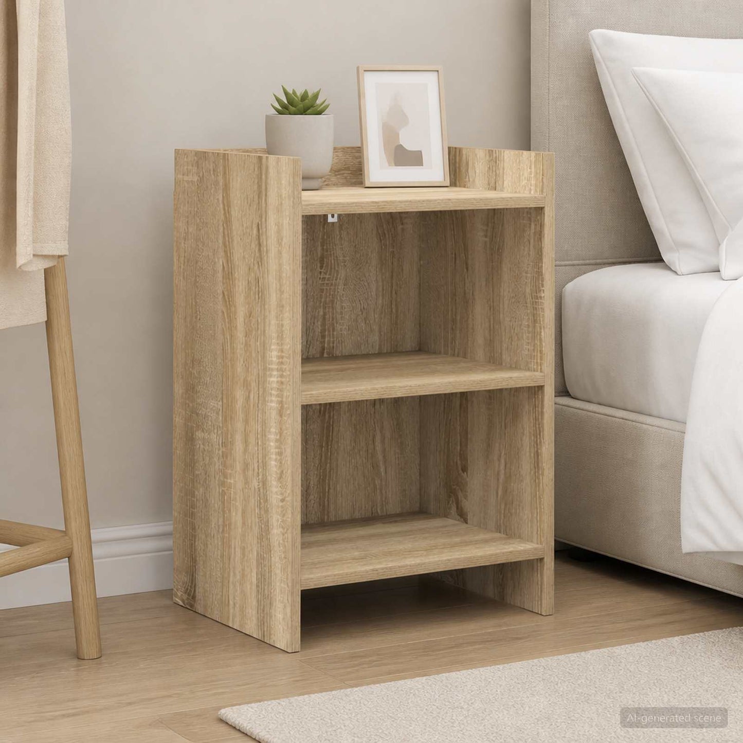 vidaXL Κομοδίνα Sonoma Δρυς 40 x 30 x 60 cm Επεξεργασμένο Ξύλο