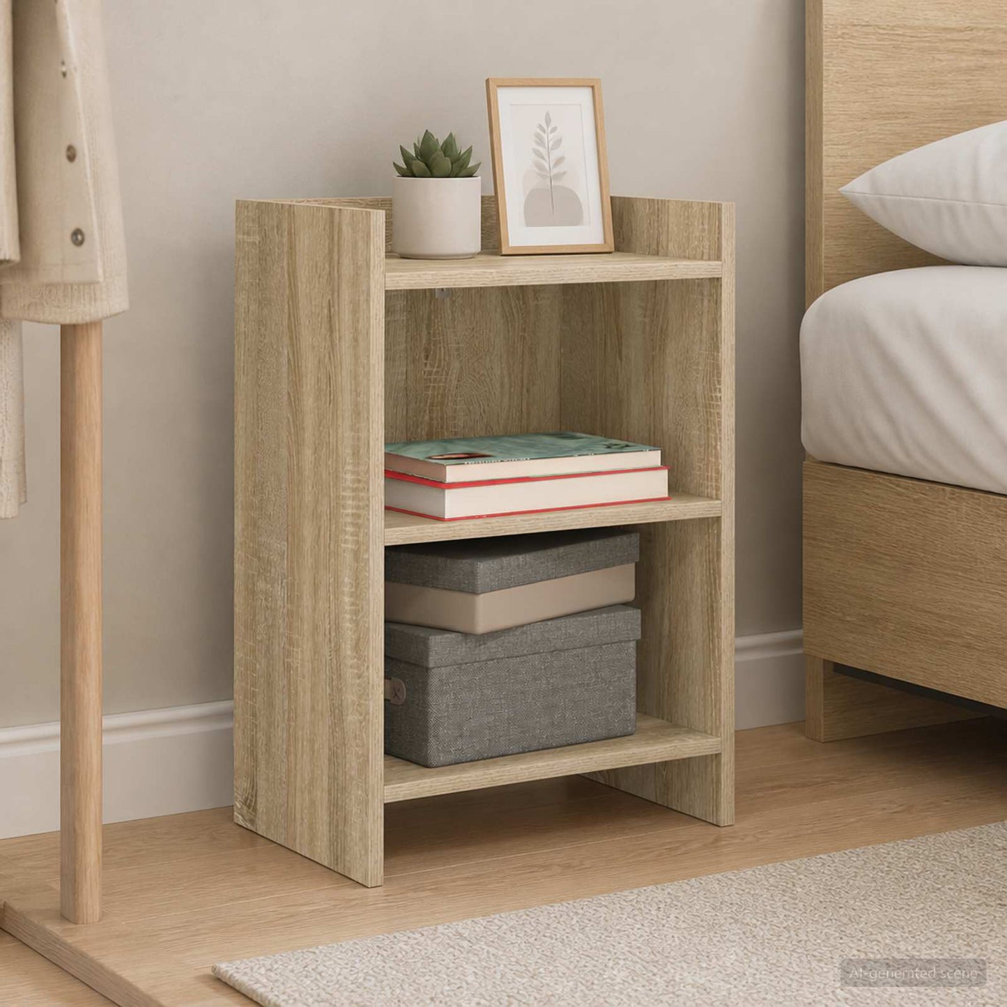 vidaXL Κομοδίνα Sonoma Δρυς 40 x 30 x 60 cm Επεξεργασμένο Ξύλο