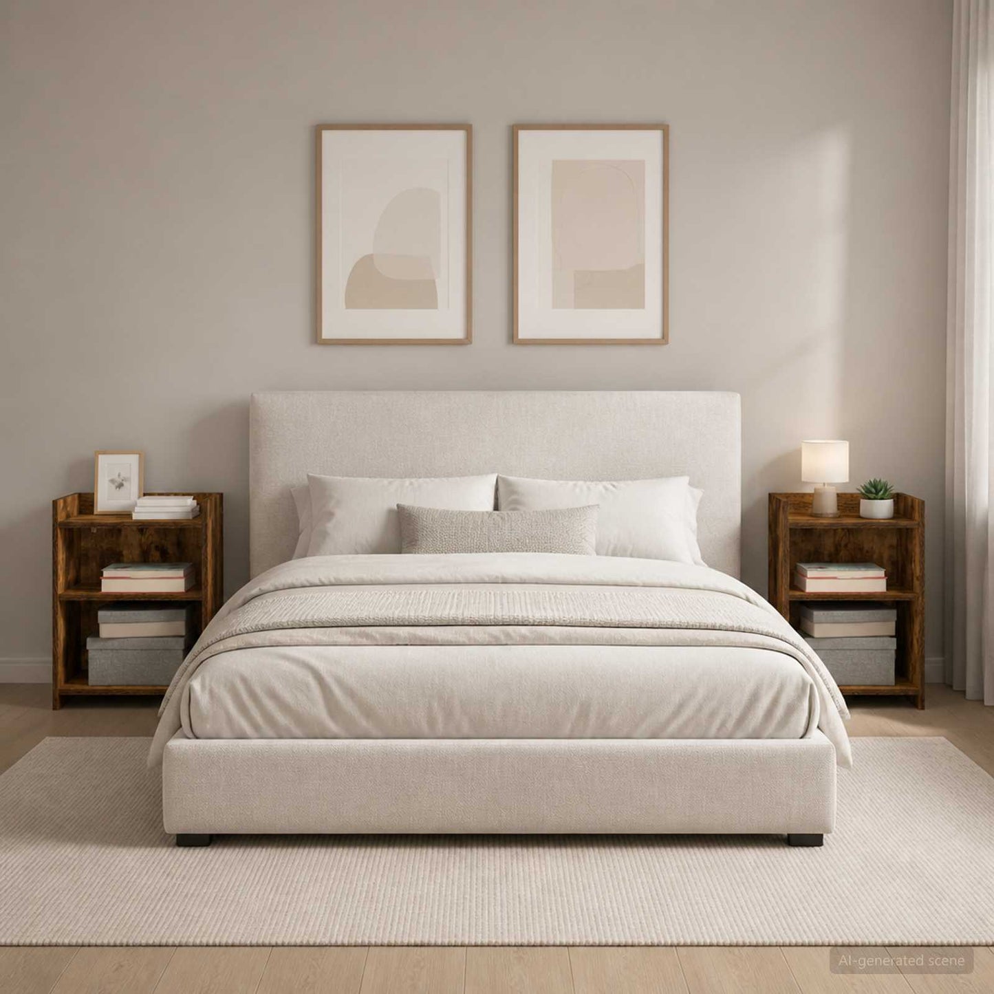 vidaXL Κομοδίνα 2 τμχ. Καπνισμένο Ξύλο Δρυός 40 x 30 x 60 cm