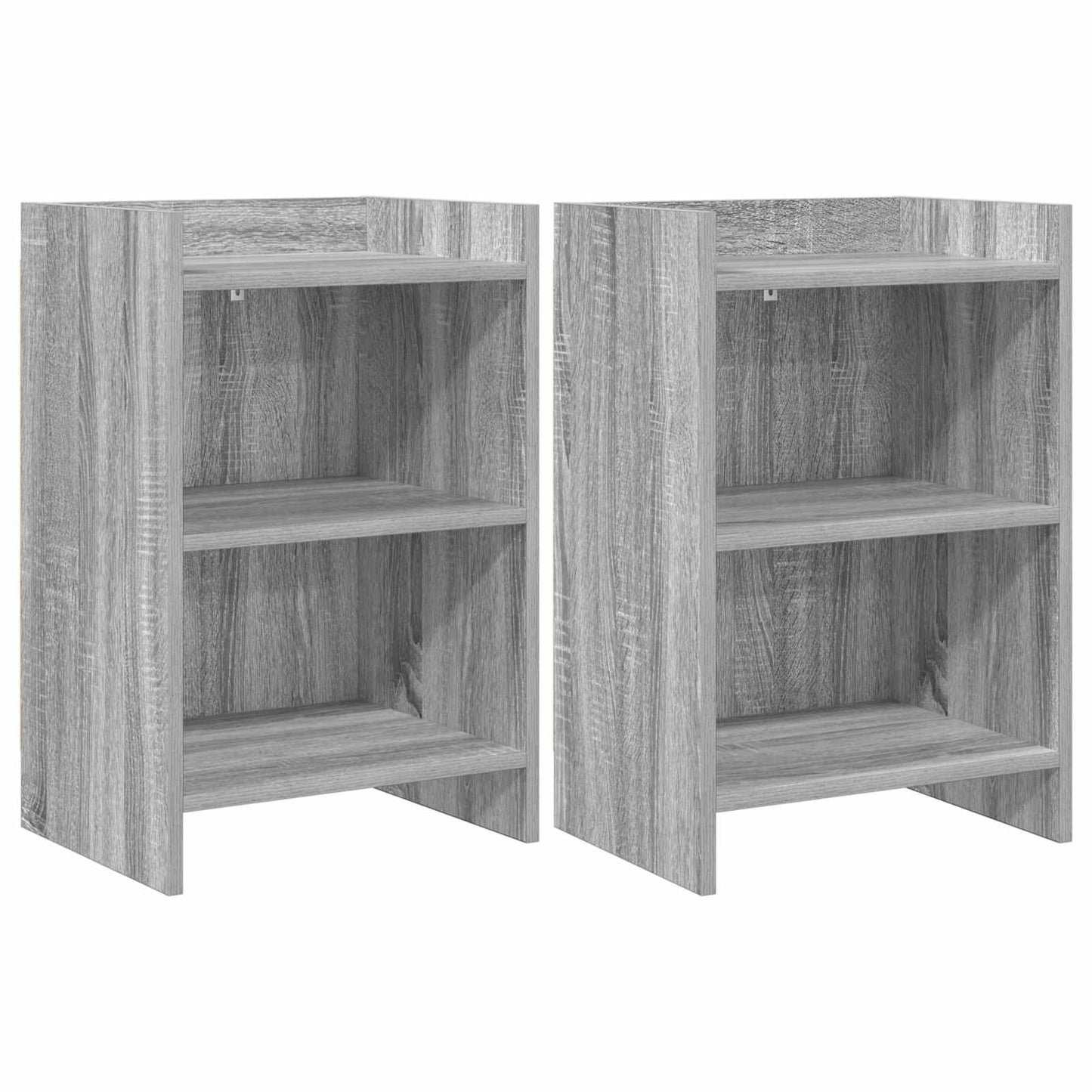vidaXL Κομοδίνα 2 τμχ. Γκρι Sonoma 40 x 30 x 60 cm Επεξεργασμένο Ξύλο