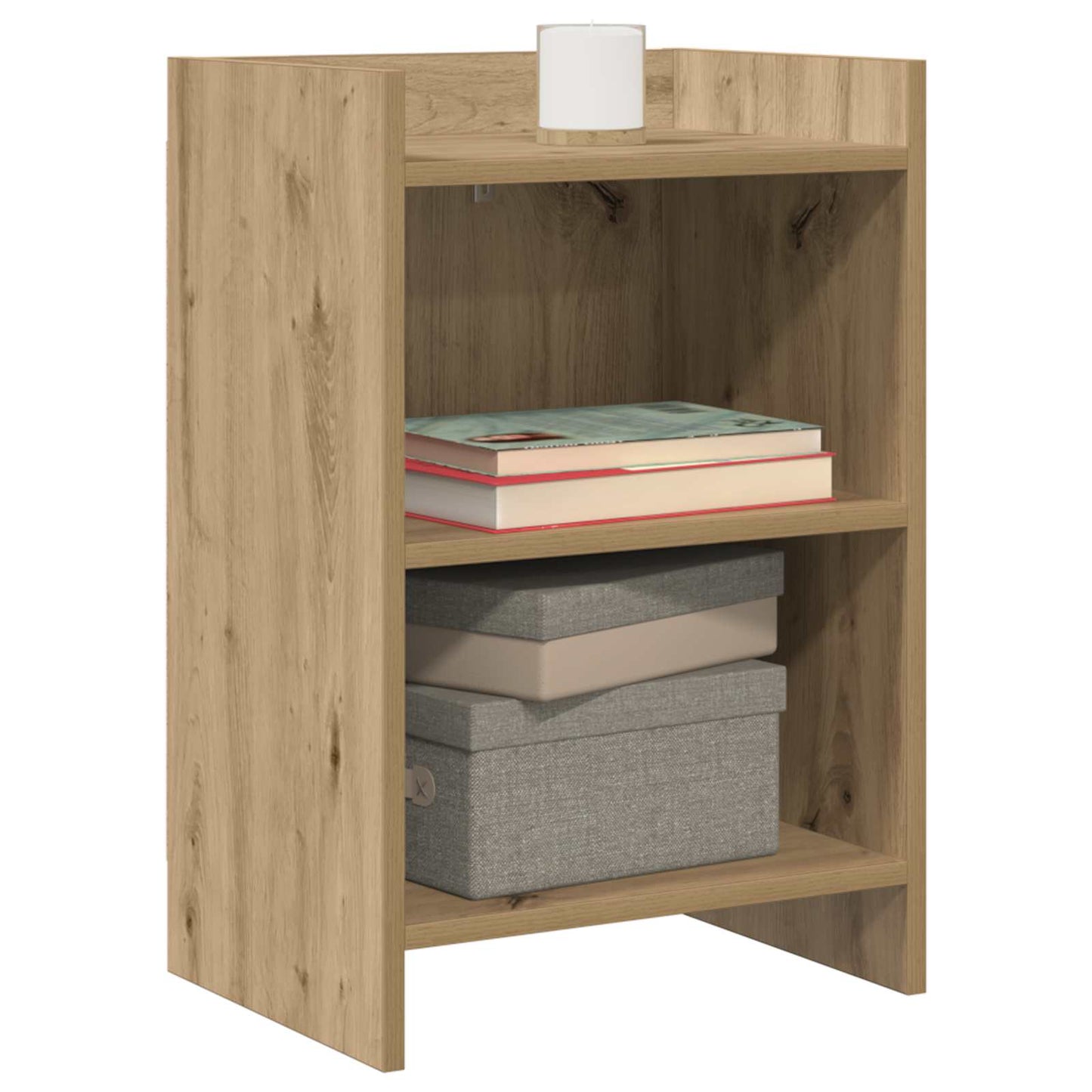 vidaXL Κομοδίνα Artisan Δρυς 40 x 30 x 60 cm Επεξεργασμένο Ξύλο