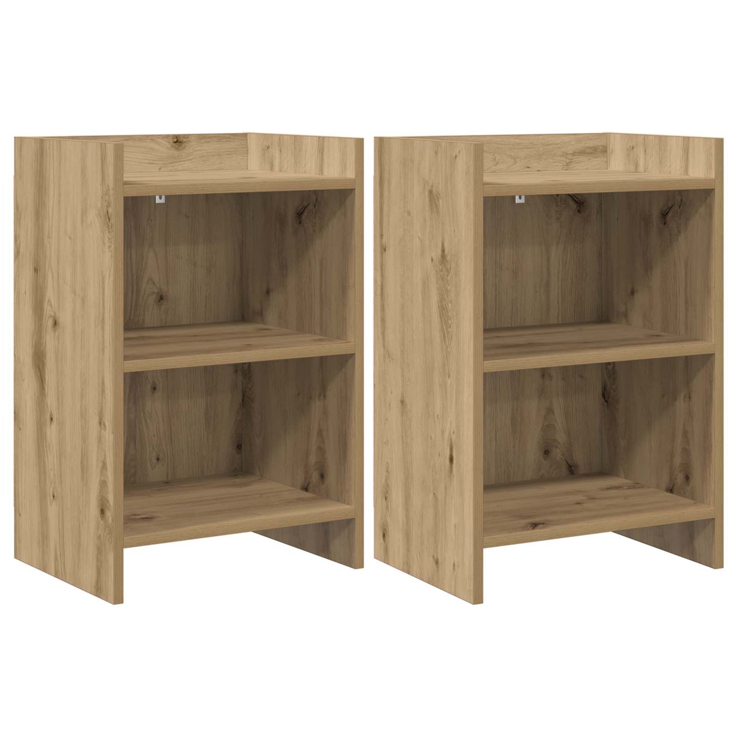 vidaXL Κομοδίνα 2 τμχ. Artisan Δρυς 40 x 30 x 60 cm Επεξεργασμένο Ξύλο