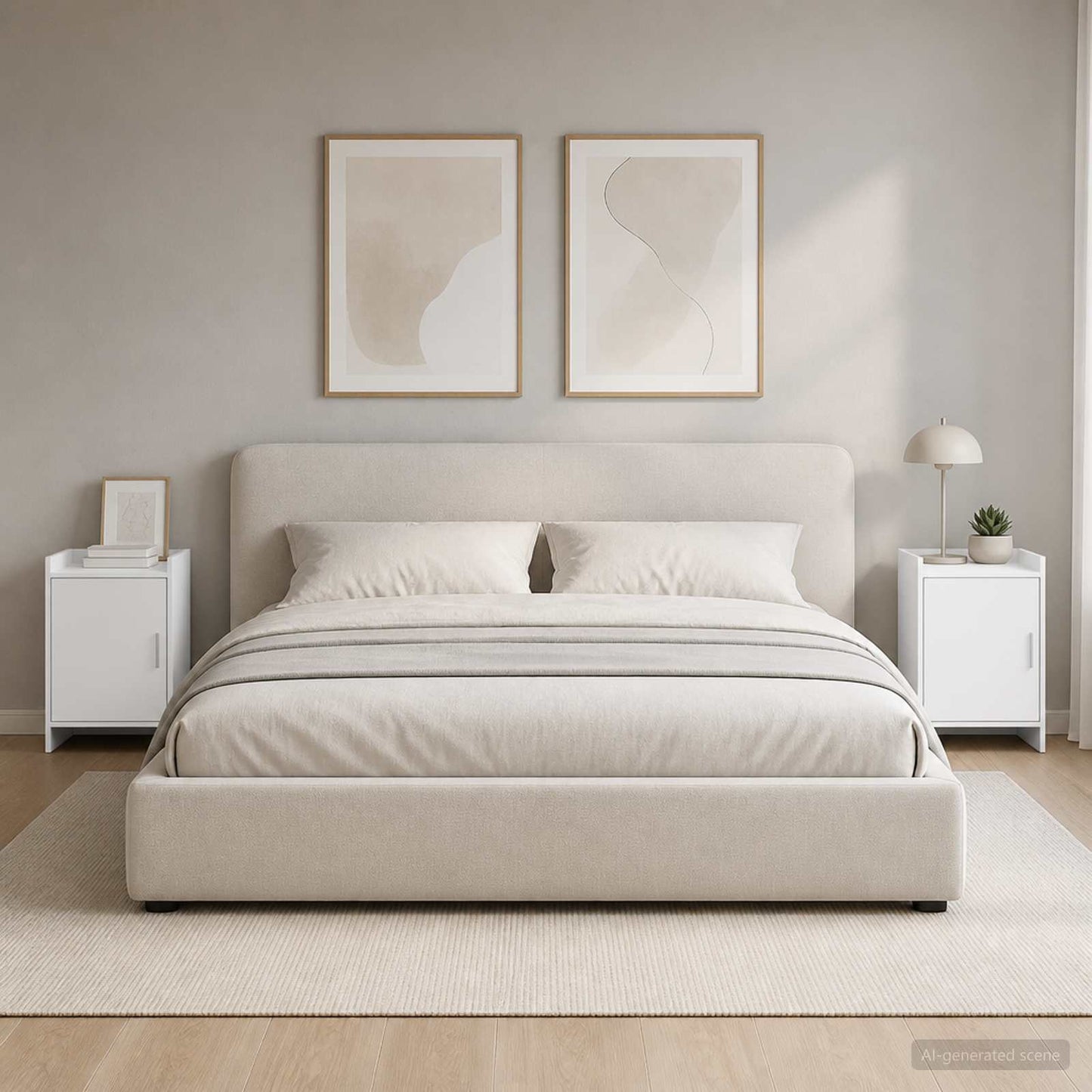 vidaXL Κομοδίνα 2 τμχ. Λευκό 40 x 30 x 60 cm Επεξεργασμένο Ξύλο
