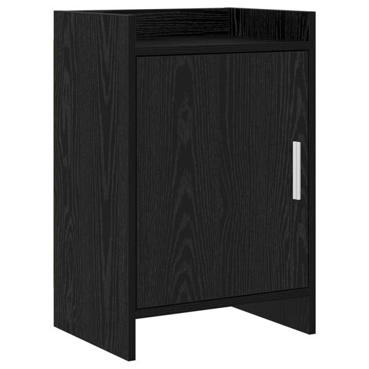 vidaXL Κομοδίνα Μαύρη Δρυς 40 x 30 x 60 cm Επεξεργασμένο Ξύλο