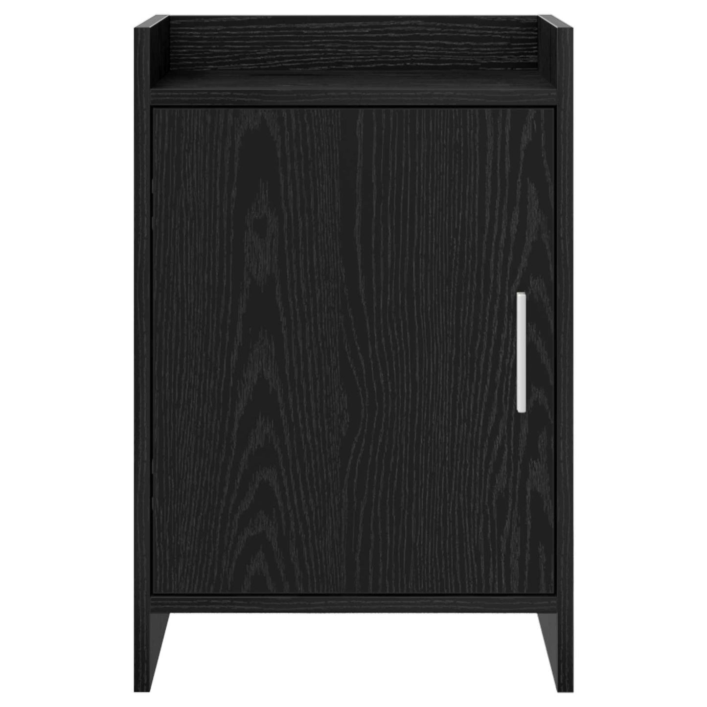 vidaXL Κομοδίνα Μαύρη Δρυς 40 x 30 x 60 cm Επεξεργασμένο Ξύλο