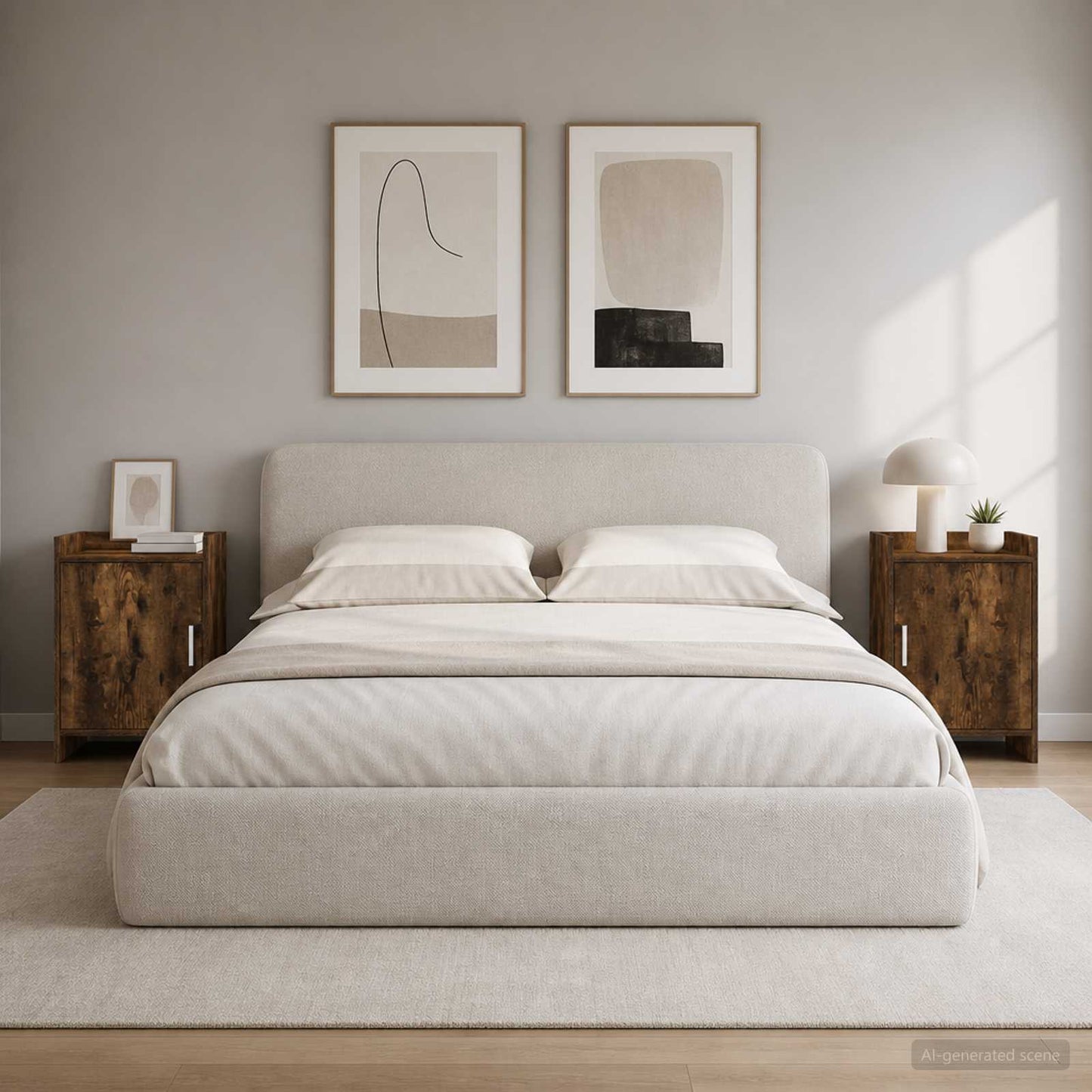 vidaXL Κομοδίνα 2 τμχ. Καπνισμένο Ξύλο Δρυός 40 x 30 x 60 cm