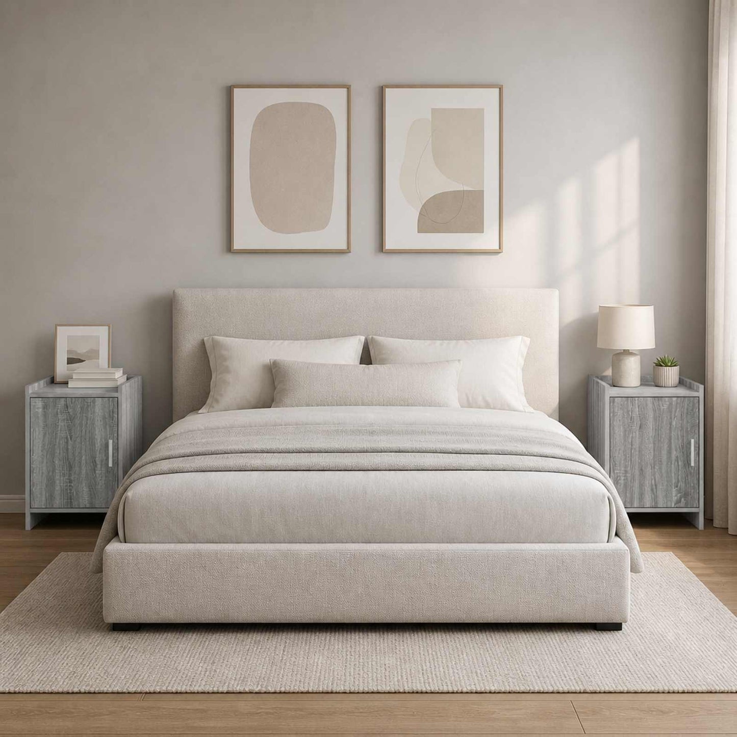 vidaXL Κομοδίνα 2 τμχ. Γκρι Sonoma 40 x 30 x 60 cm Επεξεργασμένο Ξύλο