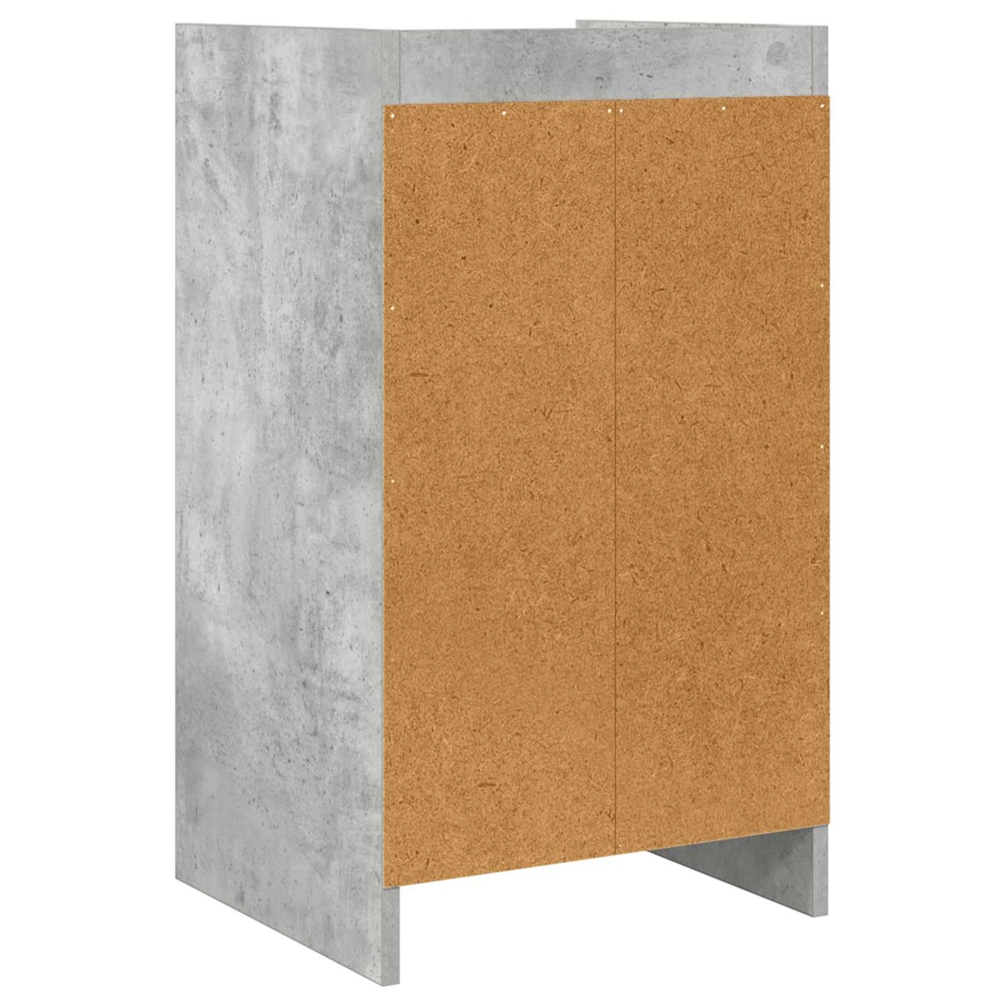 vidaXL Κομοδίνα Γκρι Σκυροδέματος 40 x 36 x 70 εκ. Επεξεργασμένο Ξύλο