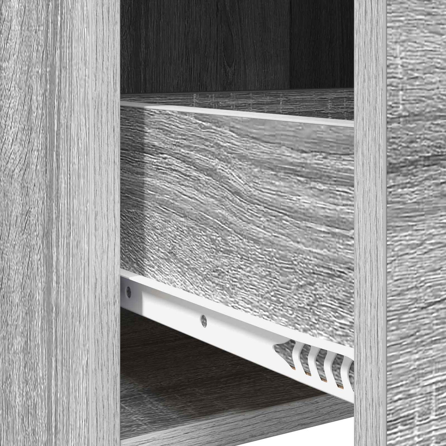 vidaXL Κομοδίνα Γκρι Sonoma 40 x 36 x 70 εκ. Επεξεργασμένο Ξύλο
