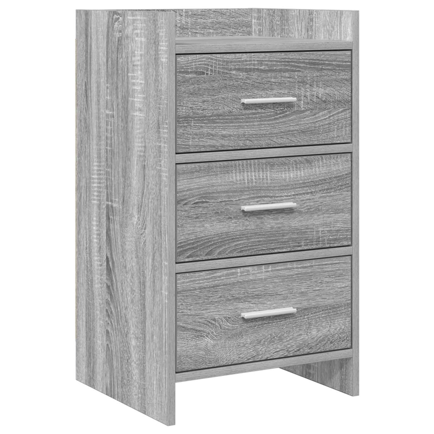 vidaXL Κομοδίνα Γκρι Sonoma 40 x 36 x 70 εκ. Επεξεργασμένο Ξύλο