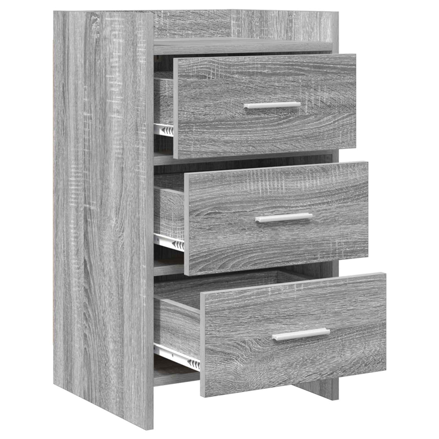 vidaXL Κομοδίνα Γκρι Sonoma 40 x 36 x 70 εκ. Επεξεργασμένο Ξύλο