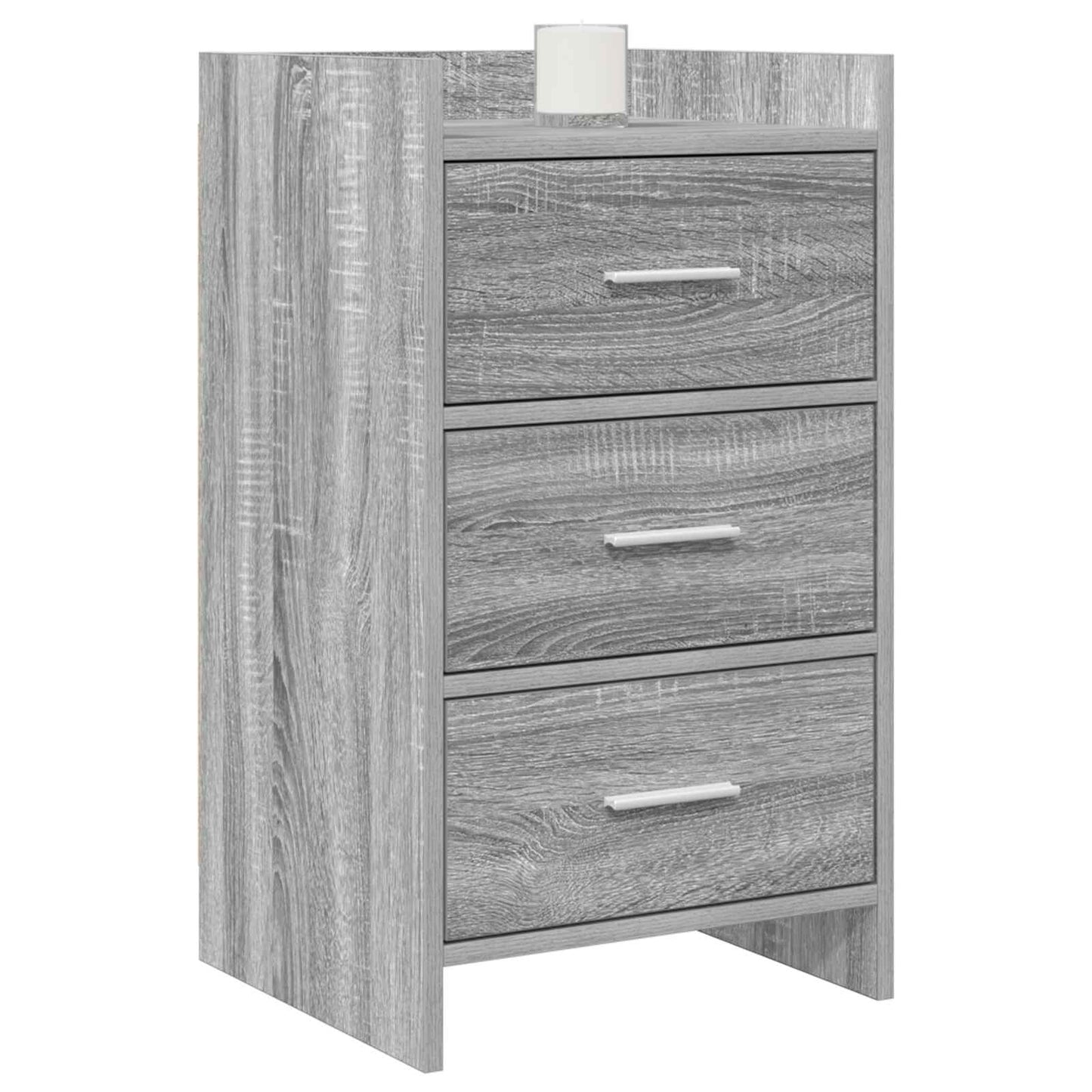 vidaXL Κομοδίνα Γκρι Sonoma 40 x 36 x 70 εκ. Επεξεργασμένο Ξύλο