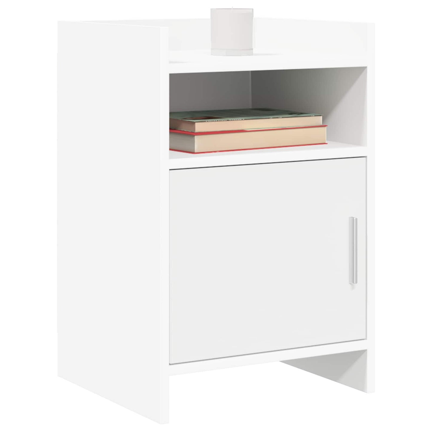 vidaXL Κομοδίνα Λευκό 40 x 36 x 60 εκ Επεξεργασμένο Ξύλο
