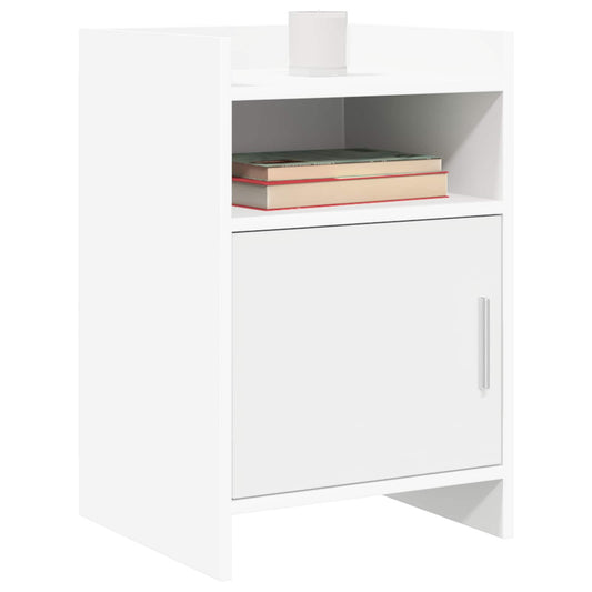 vidaXL Κομοδίνα Λευκό 40 x 36 x 60 εκ Επεξεργασμένο Ξύλο