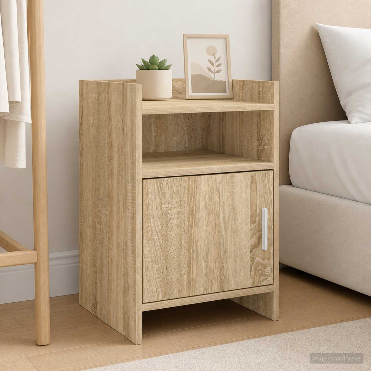 vidaXL Κομοδίνα Sonoma Δρυς 40 x 36 x 60 εκ Επεξεργασμένο Ξύλο