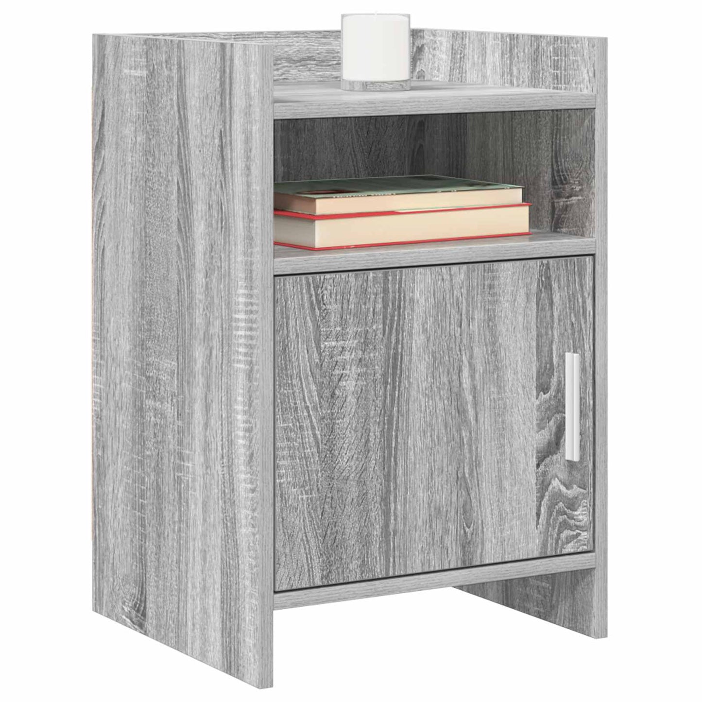 vidaXL Κομοδίνα Γκρι Sonoma 40 x 36 x 60 εκ Επεξεργασμένο Ξύλο
