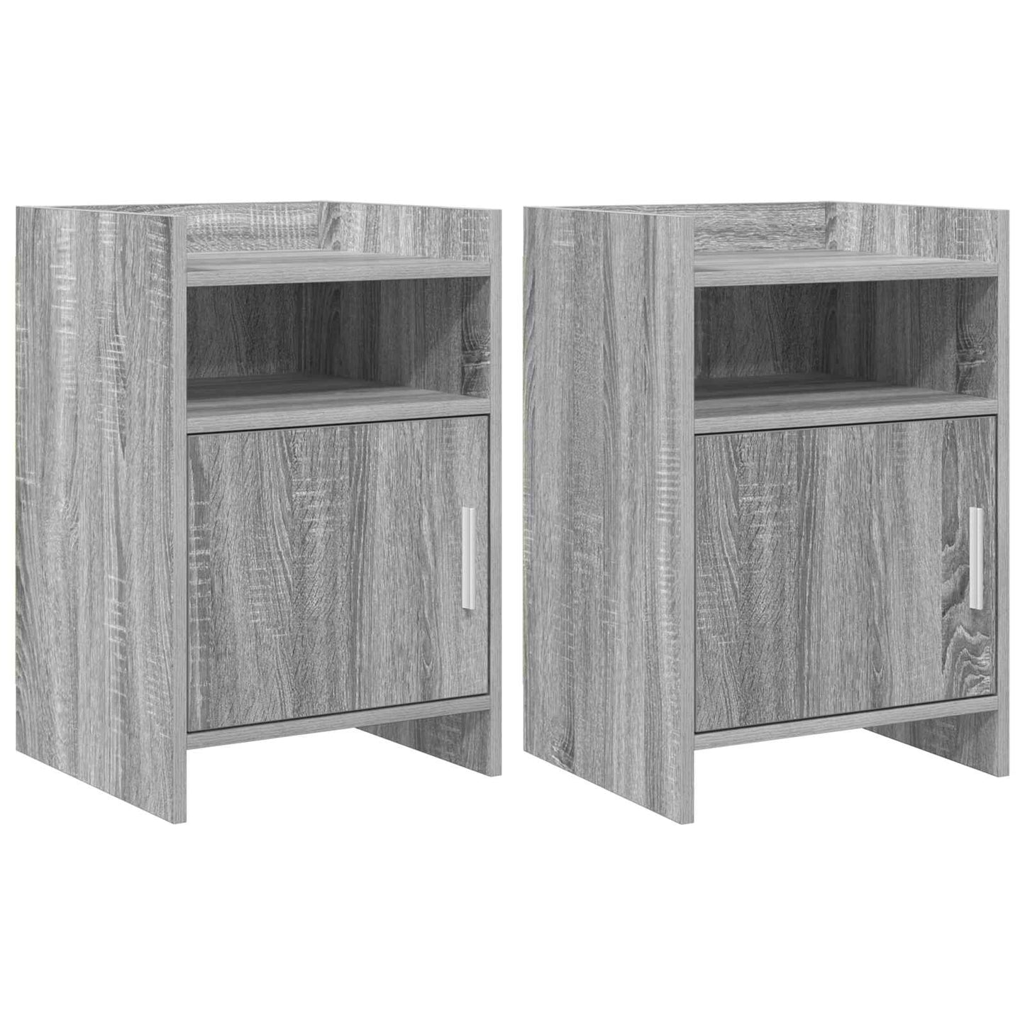 vidaXL Κομοδίνα 2 τμχ. Γκρι Sonoma 40 x 36 x 60 εκ Επεξεργασμένο Ξύλο
