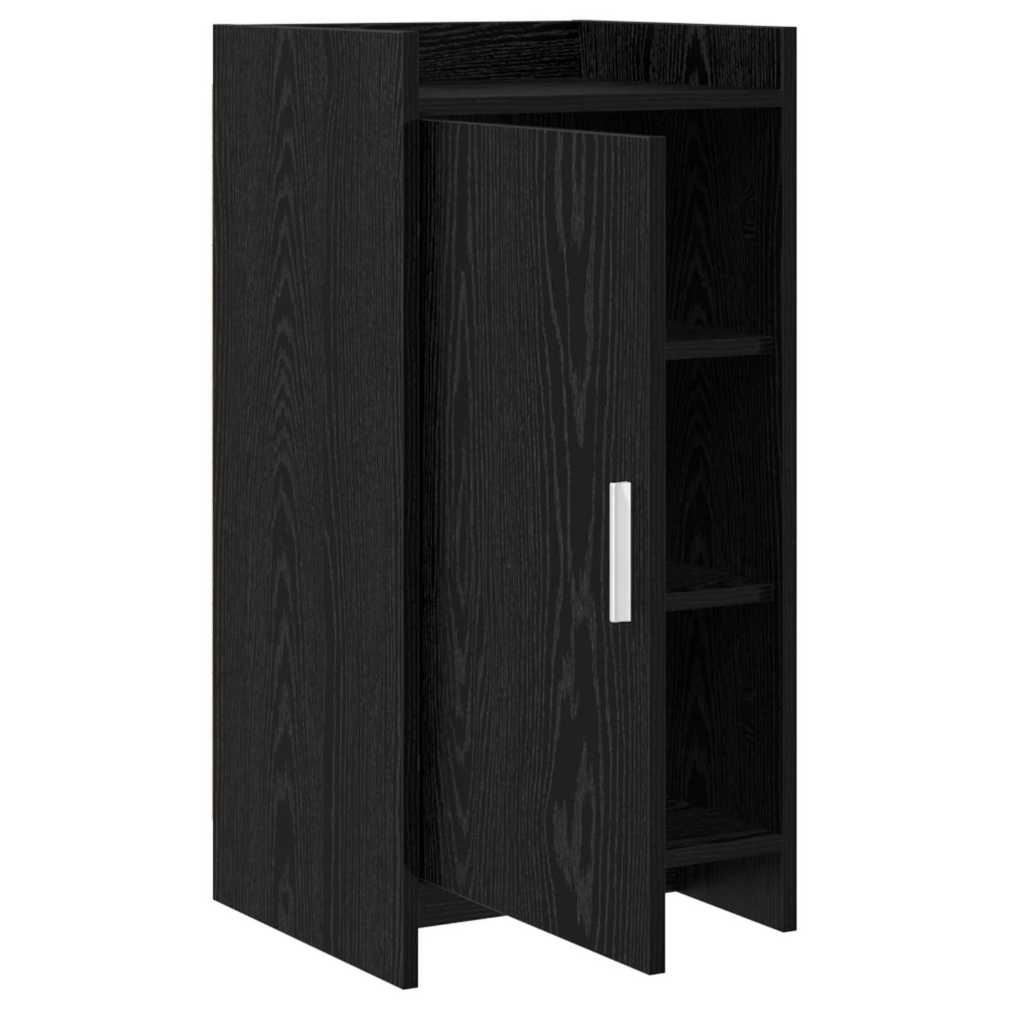 vidaXL Πλαϊνό γραφείο Μαύρη Δρυς 40 x 36 x 80 εκ Επεξεργασμένο Ξύλο