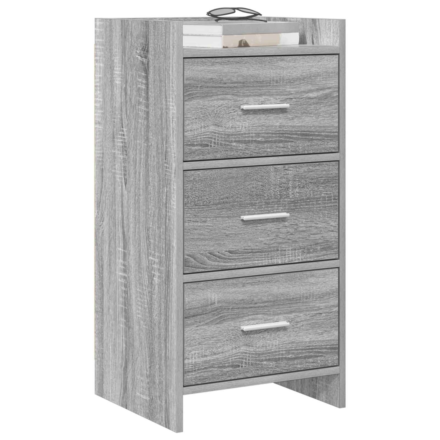 vidaXL Πλαϊνό γραφείο Γκρι Sonoma 40 x 36 x 80 εκ Επεξεργασμένο Ξύλο