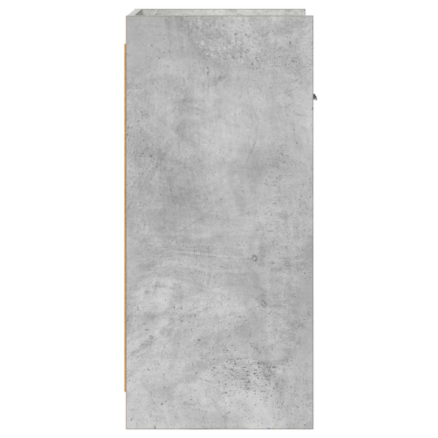 vidaXL Πλαϊνό γραφείο Γκρι Σκυροδέματος 40 x 36 x 80 εκ