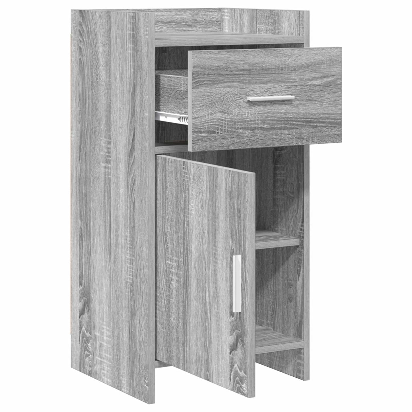 vidaXL Πλαϊνό γραφείο Γκρι Sonoma 40 x 36 x 80 εκ Επεξεργασμένο Ξύλο