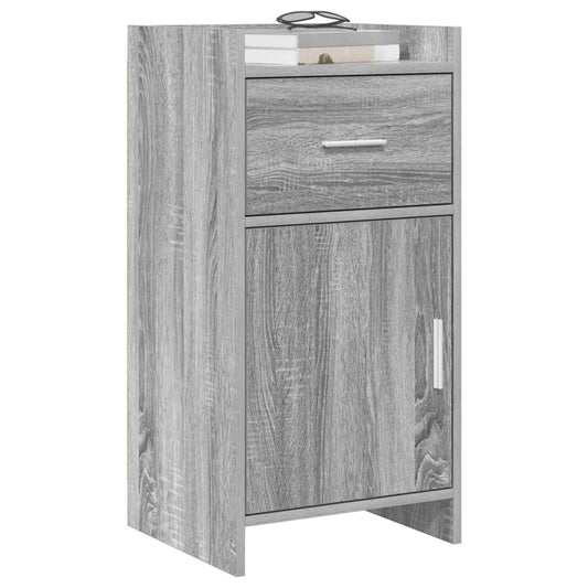 vidaXL Πλαϊνό γραφείο Γκρι Sonoma 40 x 36 x 80 εκ Επεξεργασμένο Ξύλο