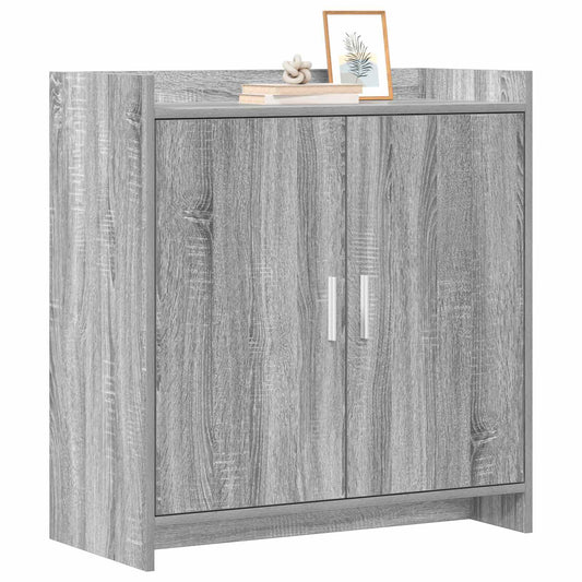 vidaXL Πλαϊνό γραφείο Γκρι Sonoma 72 x 36 x 80 εκ. Επεξεργασμένο Ξύλο
