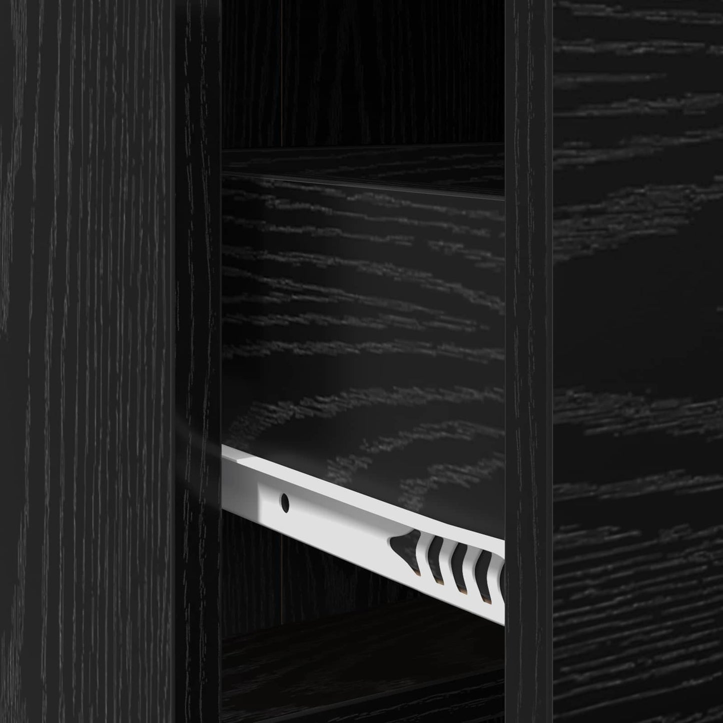 vidaXL Πλαϊνό γραφείο Μαύρη Δρυς 75 x 33 x 80 εκ Επεξεργασμένο Ξύλο