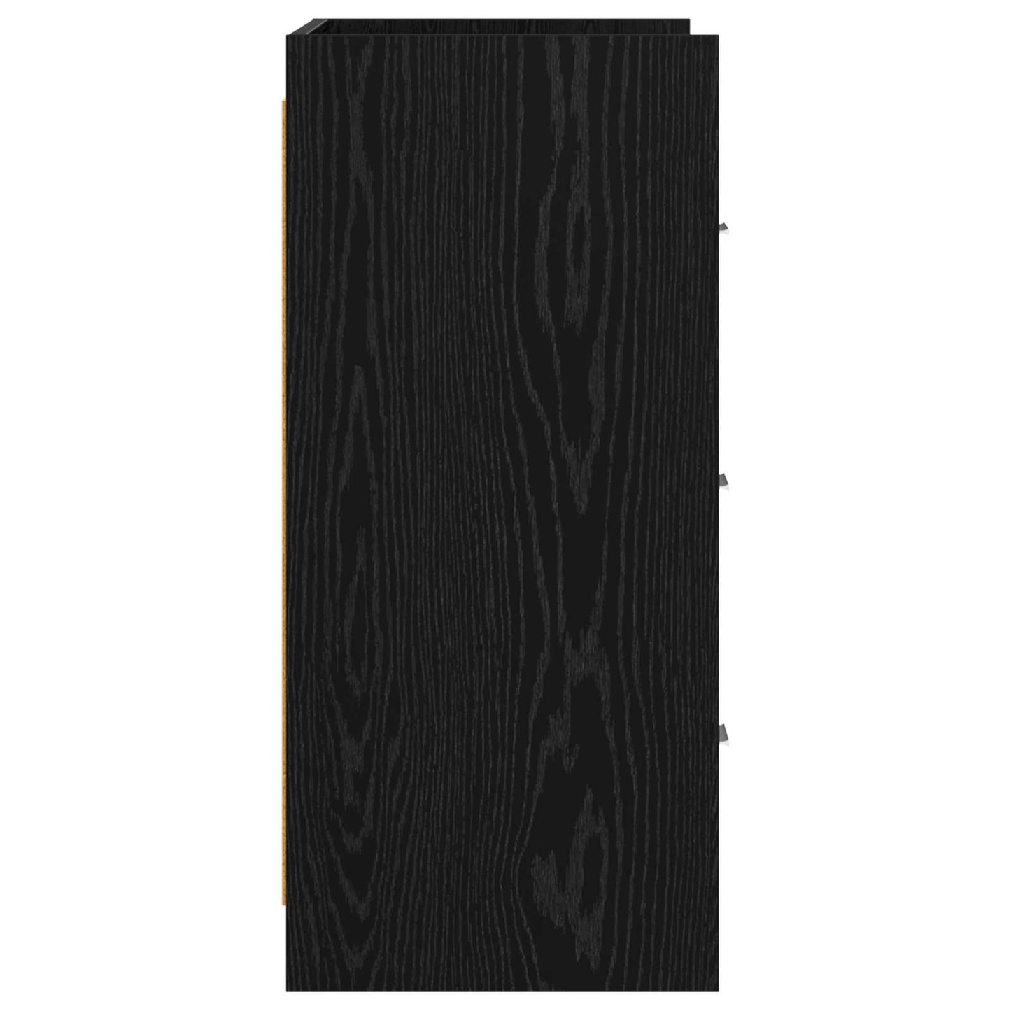 vidaXL Πλαϊνό γραφείο Μαύρη Δρυς 75 x 33 x 80 εκ Επεξεργασμένο Ξύλο