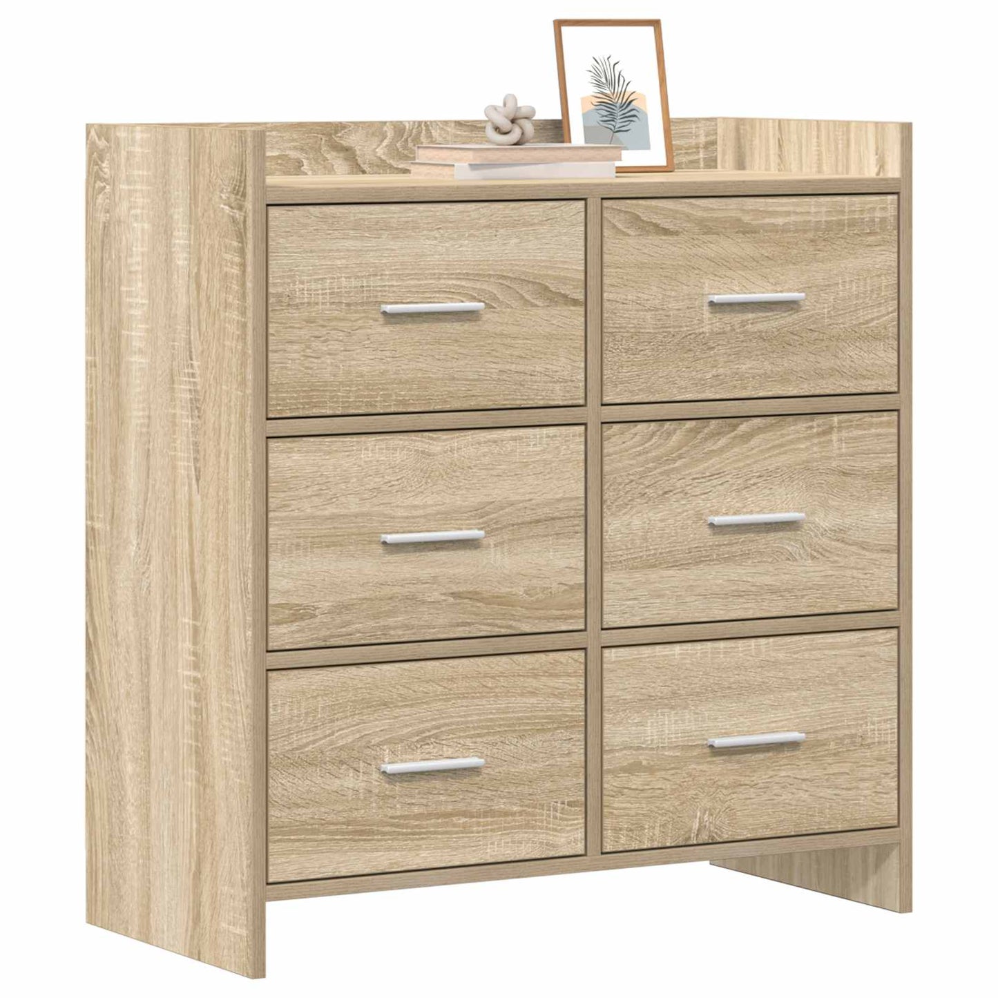 vidaXL Πλαϊνό γραφείο Sonoma Δρυς 75 x 33 x 80 εκ Επεξεργασμένο Ξύλο