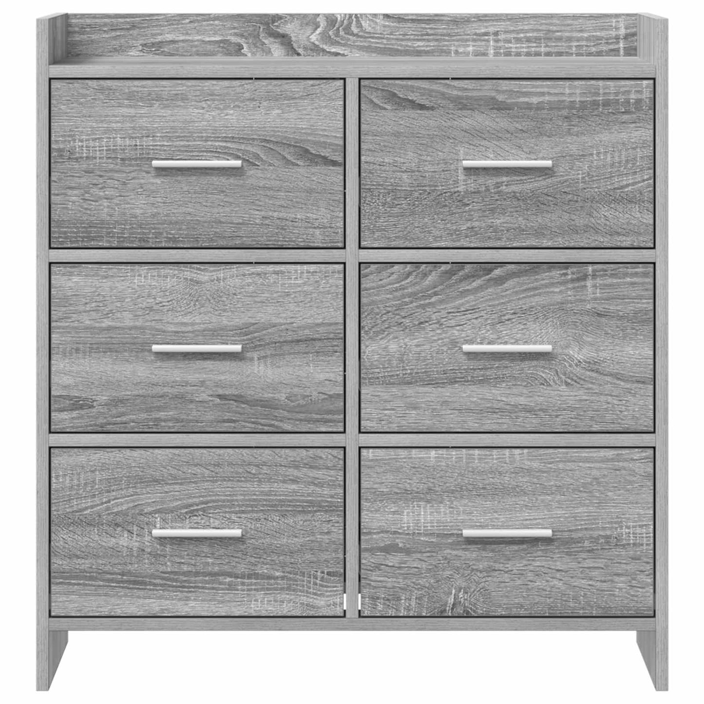 vidaXL Πλαϊνό γραφείο Γκρι Sonoma 75 x 33 x 80 εκ Επεξεργασμένο Ξύλο