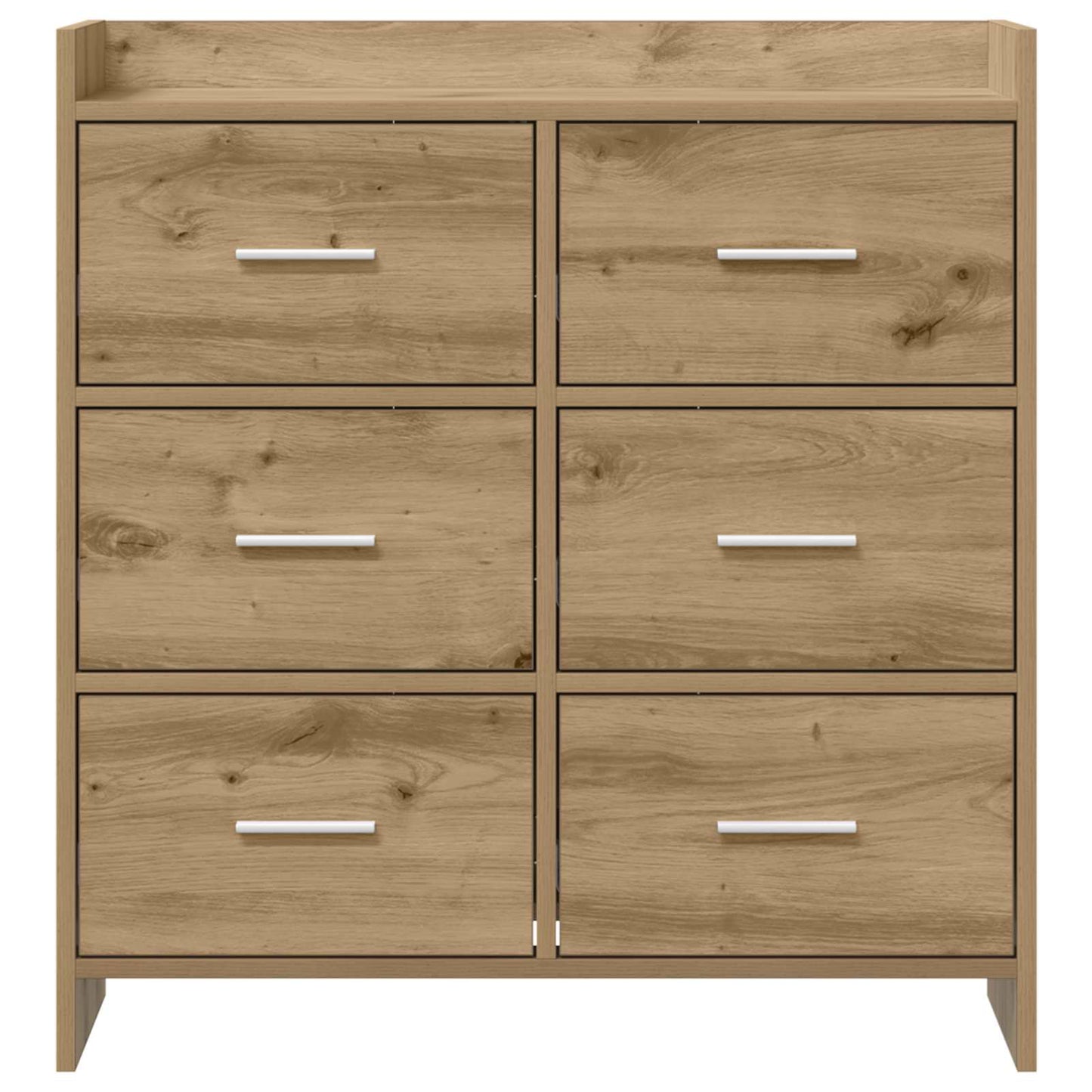 vidaXL Πλαϊνό γραφείο Artisan Δρυς 75 x 33 x 80 εκ Επεξεργασμένο Ξύλο