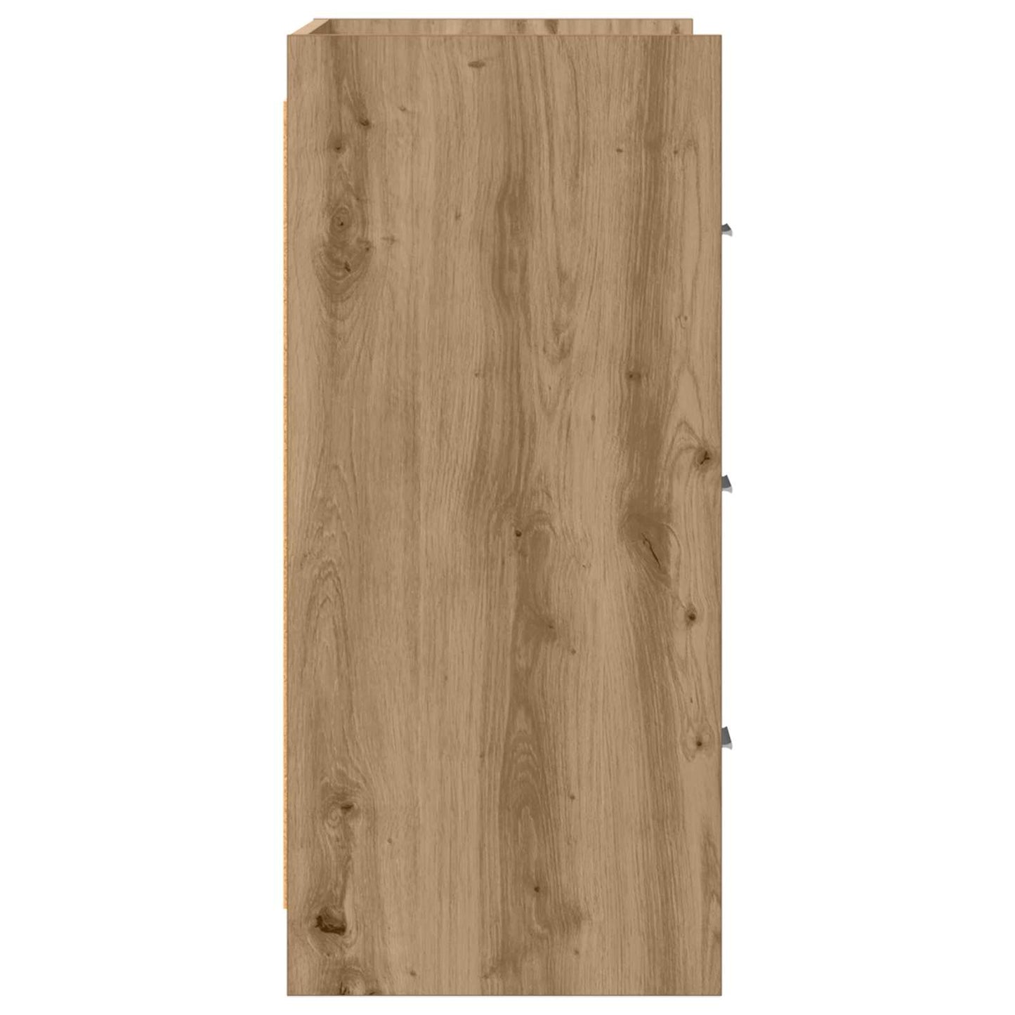 vidaXL Πλαϊνό γραφείο Artisan Δρυς 75 x 33 x 80 εκ Επεξεργασμένο Ξύλο